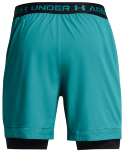 Теннисные шорты Under Armour Vanish Woven 2-in-1 Shorts - circuit teal/black
