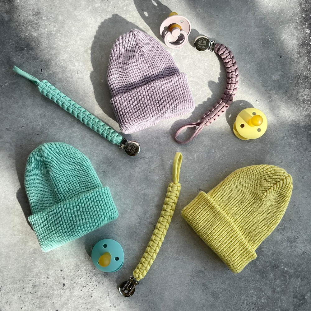 Хлопковая шапка ko-ko-ko нежно-сиреневая (*baby size only)