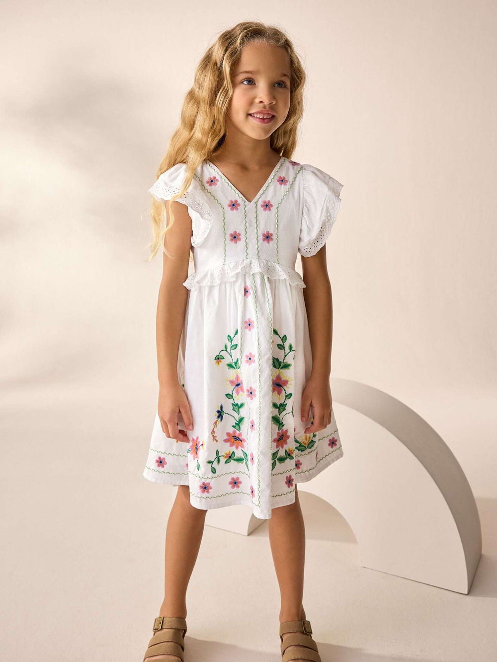 Платье для девочки Next AC6-224, Белый