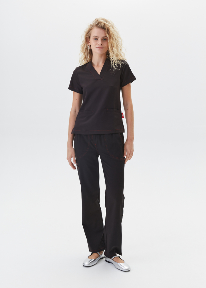 Брюки медицинские женские Лаконико, черный