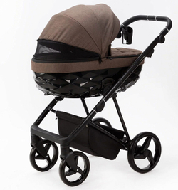 Детская коляска Adamex Quantum 2 в 1 Q-TK51 (КОРИЧНЕВЫЙ)