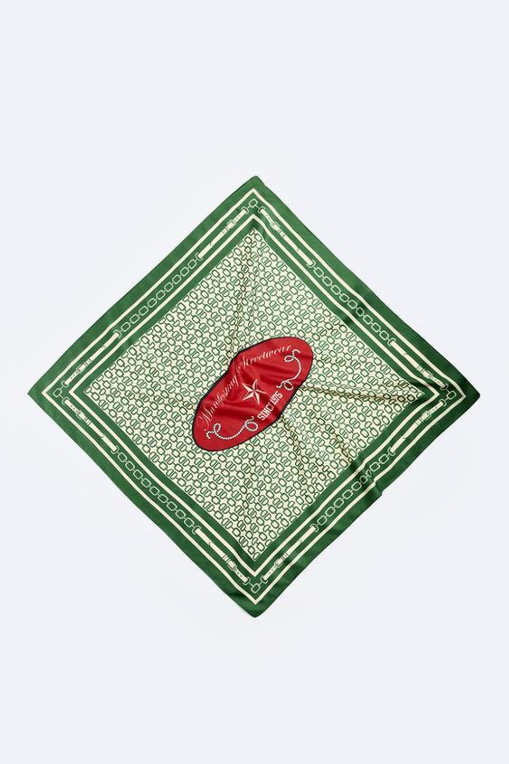 ZARA АТЛАСНАЯ БАНДАНА С ПРИНТОМ «ЗВЕЗДЫ», РАЗНОЦВЕТНЫЙ