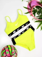 купальник раздельный с топом спортивный для бассейна