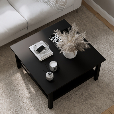 Журнальный стол Хемнэс/Кымор, 90х90х46см, черный