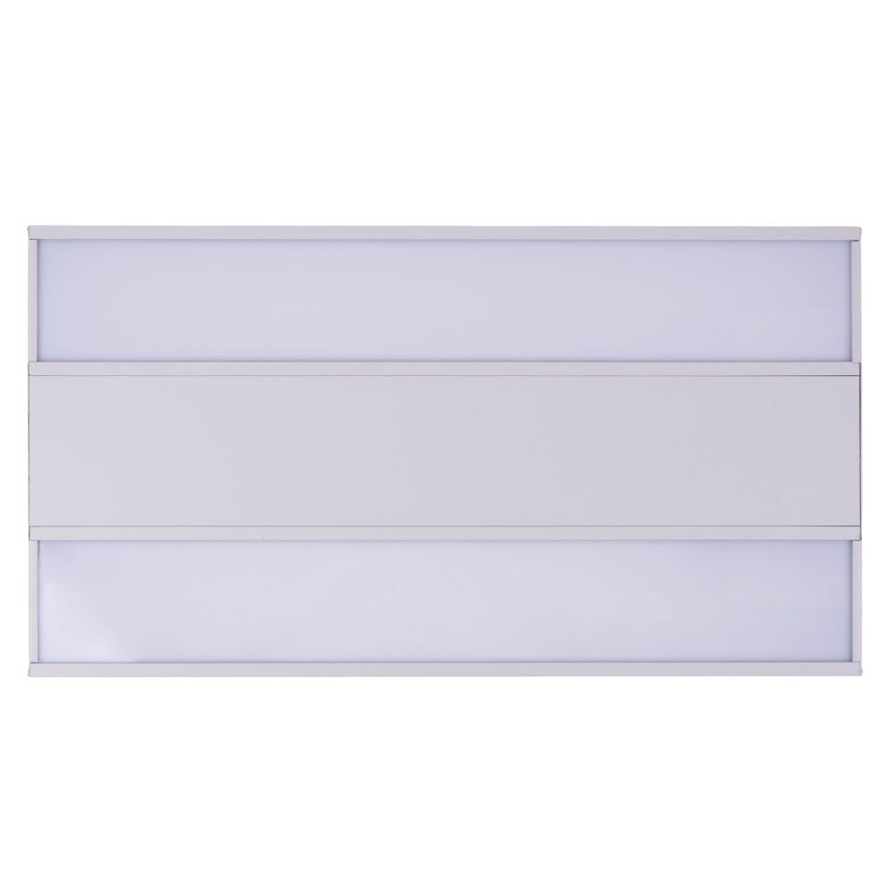 ULO-K16B 2x16W-4000K-L50 5W-RGB IP44 LIGHT GREY Светильник линейный светодиодный подвесной с фоновой подсветкой. Белый свет 4000К. Алюминий. Цвет светло-серый. TM Uniel
