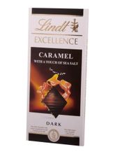 Тёмный шоколад Lindt с соленой карамелью 100 г