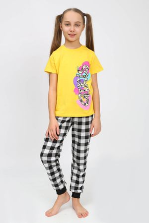 Пижама с брюками для девочки 91240 для девочки (футболка, брюки)