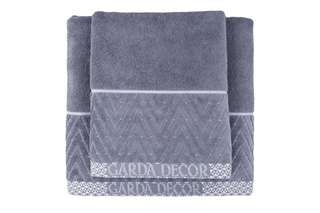 Полотенце 70x140 Garda Decor Орсетто графит