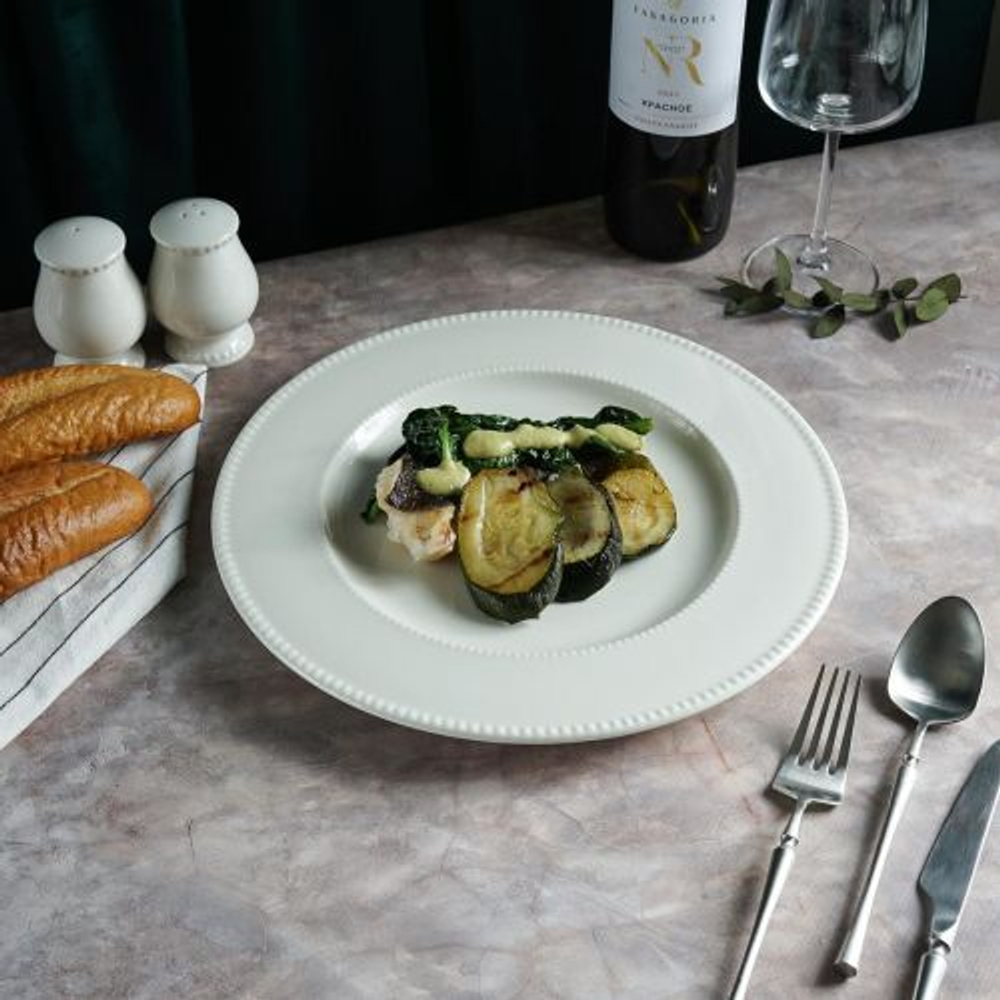 Тарелка d=30 cм,фарфор "NOBLE" серия "LUXE"