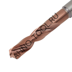 Сверло  7.0мм  твердосплавное 3D без подвода СОЖ. SP-X800030700 VHM AHNO по стали, чугуну, нерж. и ж