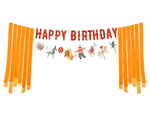 Гирлянда "Happy Birthday" в стиле Цирк 2.7м