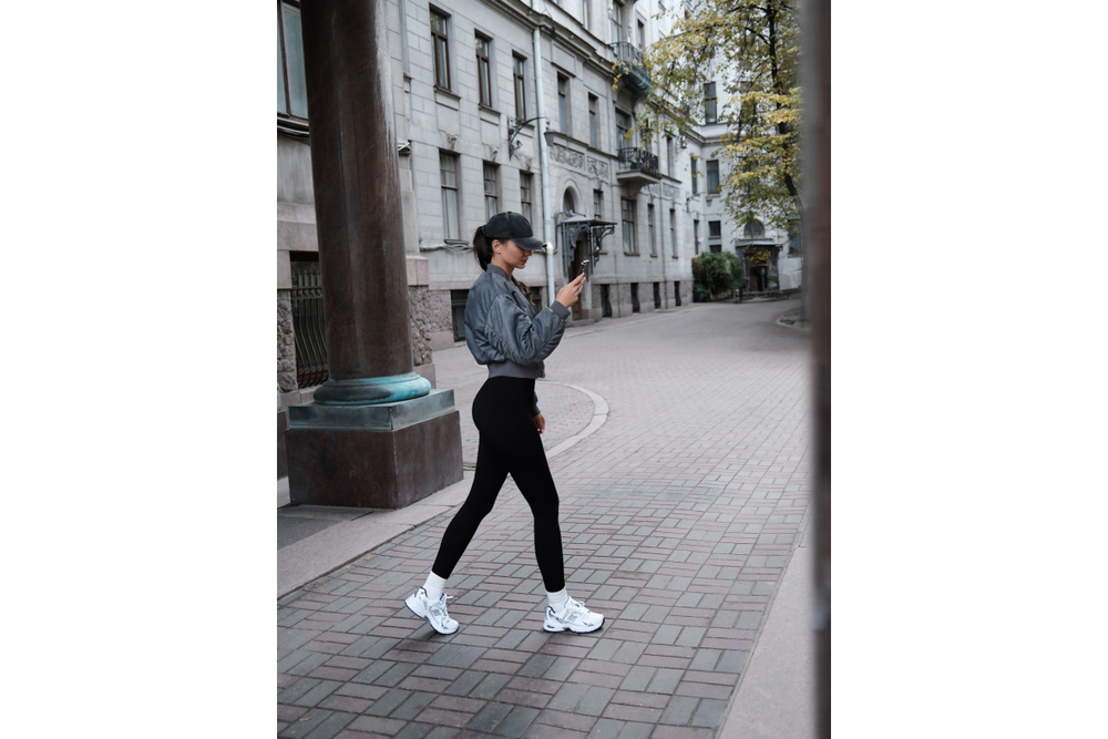 Леггинсы Urbanfit в рубчик, размер XL, черный