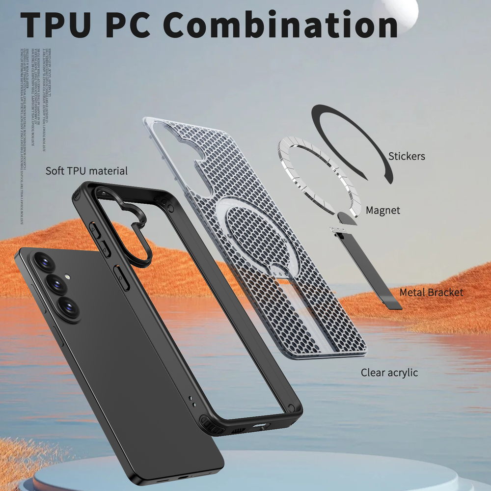 Прозрачный чехол Mesh Pro Magnetic Case для Samsung Galaxy S26