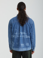 Мужская Рубашка Printed Denim