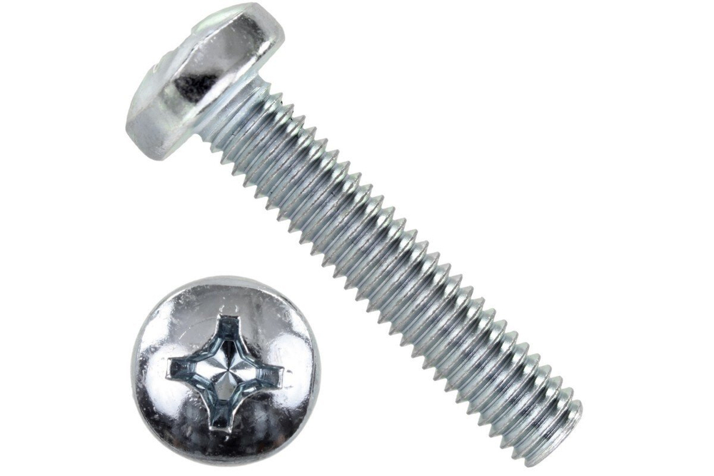 Винт полусфера М4х12 цинк DIN7985 (250шт/уп)