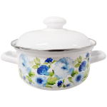 Кастрюля эмалированная 1,5л «Синий лён» С-1508АП2/4