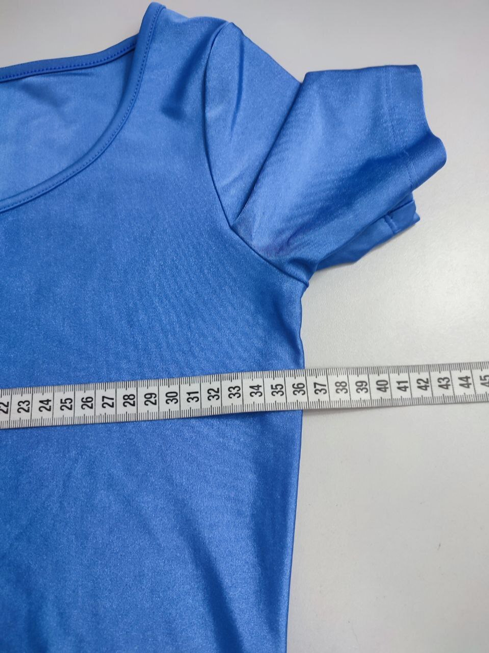 Боди голубое с коротким рукавом 44 размер