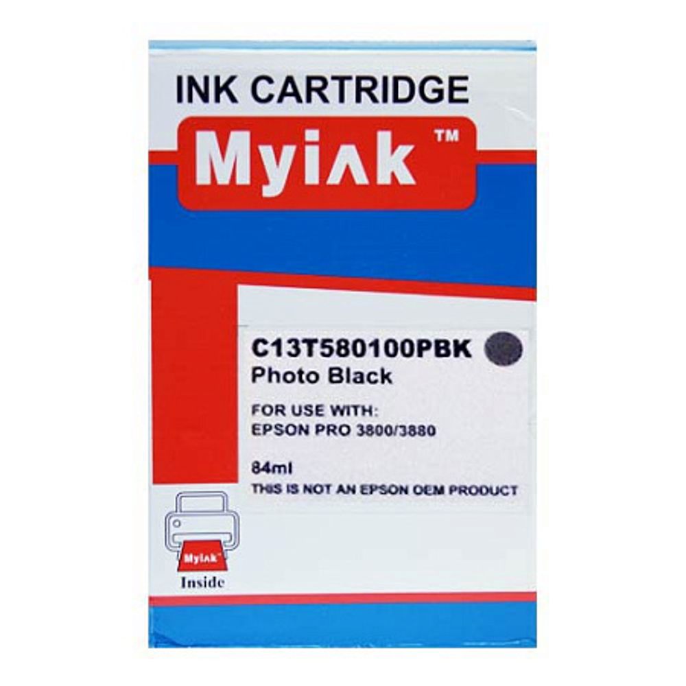 Картридж (T5801) для EPSON St Pro 3800/3880 Photo Black (84ml, Pigment) MyInk