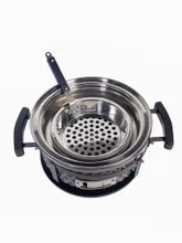 Настольный керамический гриль Diamond Egg Tabletop Grill, 30 см, серый