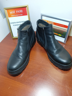 Ботинки мужские 46-47р. Зимние ботинки увеличенной полноты (8-9), 2 молнии