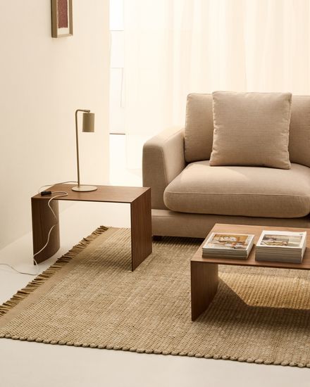 Диван Gala 4-местный из бежевого шенилла