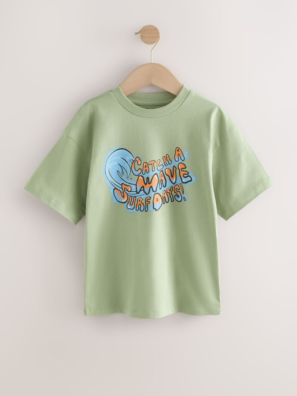 Футболка для мальчика Next AG3-080, 3 шт., Синий, Белый, Салатовый