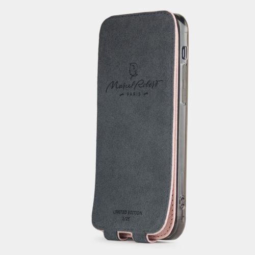 Special order: Чехол для iPhone 12 Pro Max из кожи теленка розового цвета