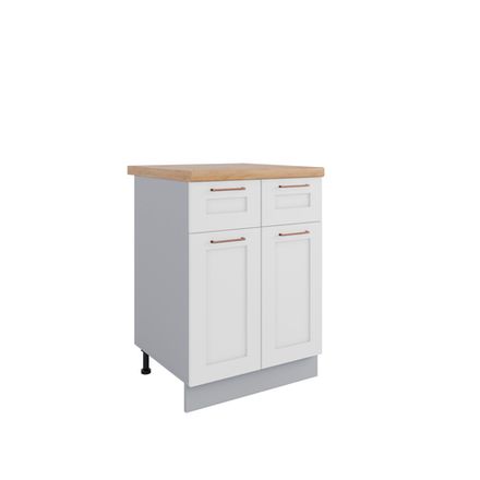 Кухня Модуль С2Я 600 Квадро Белый кожа