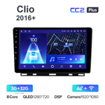 Teyes CC2 Plus 10,2"для Renault Clio 2016+