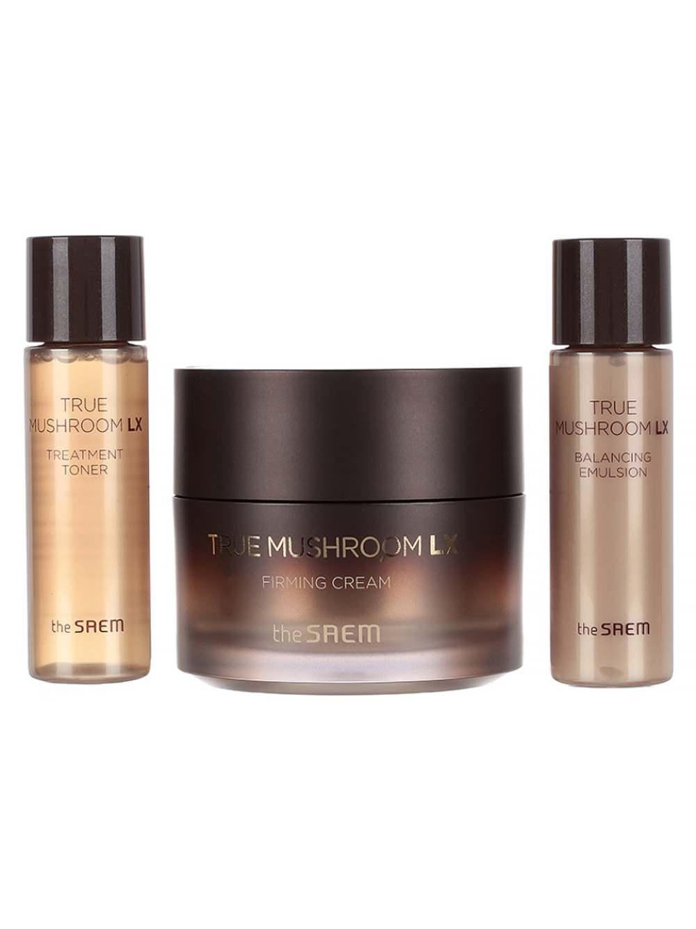 Набор для лица уходовый антивозрастной TRUE MUSHROOM LX Firming Cream Special Set (крем, тонер, эмульсия)