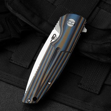 Нож Bestech BG34D-1 Fin с клинком из стали Sandvik™ 14C28N, рукоять G10