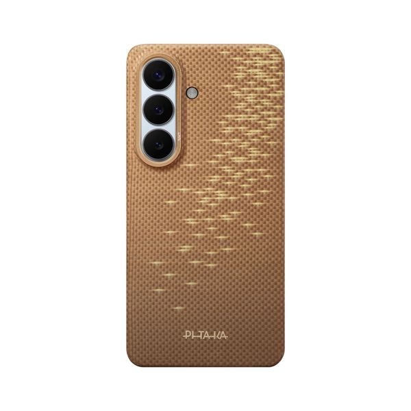 Чехол Pitaka Edge Case для Samsung S26+, Золотой блик | Golden Glint