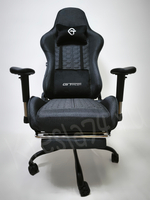 Геймерское кресло из ткани. Серое