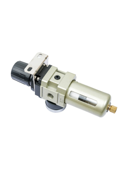 Фильтр-влагоотделитель для компрессора с регулятором давления (1/4; манометр; 2000 л/мин; 10 бар) Gigant GAW3000-02