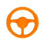 Массажер силиконовый "Руль" оранжевый (КНОПА)