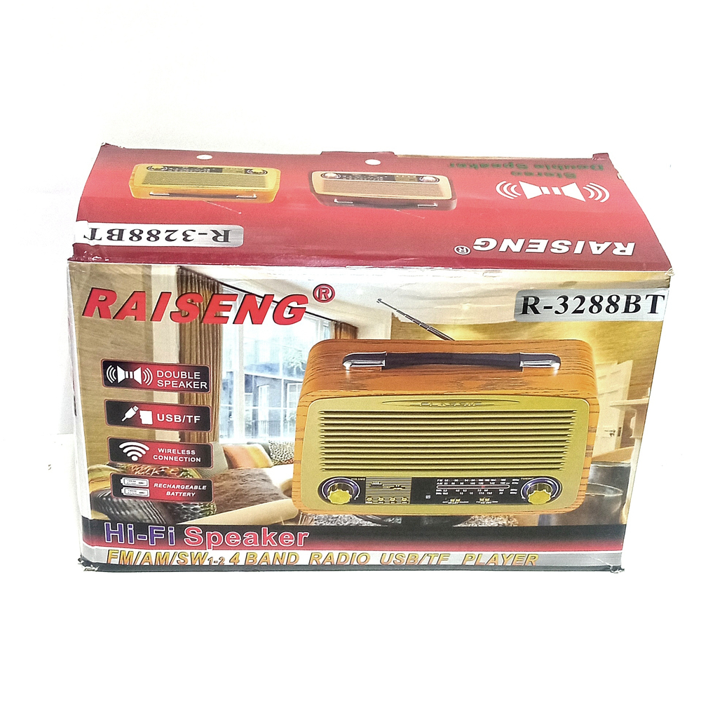 Радиоприемник Raiseng R-3288BT FM/USB/Stereo Ретро