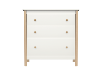 Комод Ellipse Classic 3 ящика Молочный