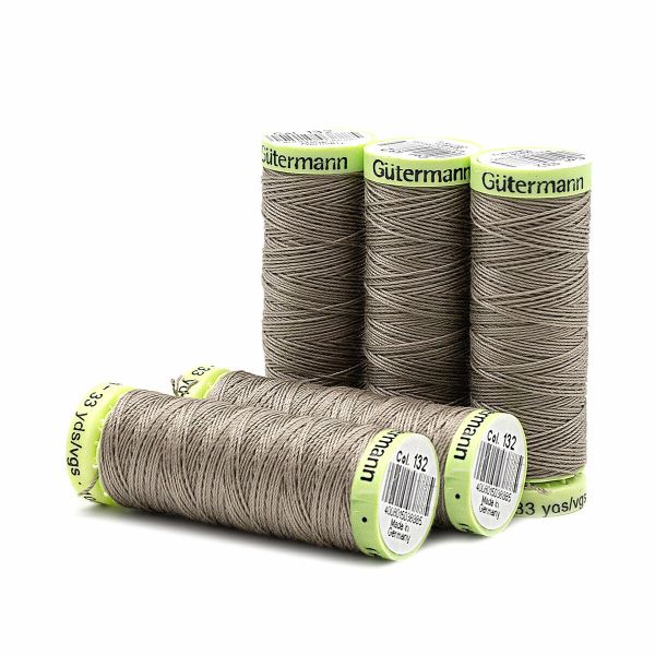 Нитки отделочные Gutermann Top Stitch 30 (30 метров), 5 кат. | 132 болотно-песочный