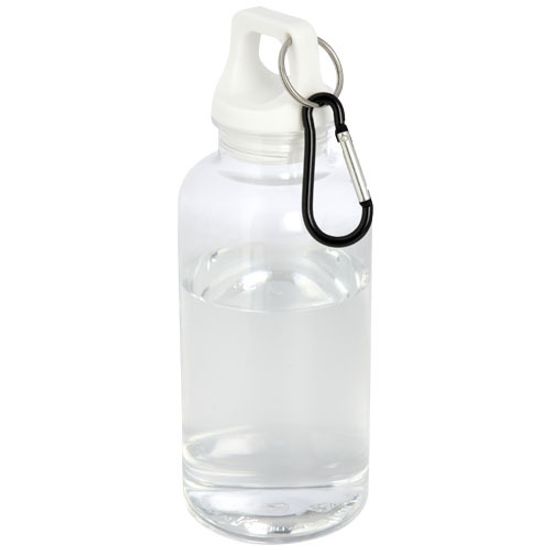 Бутылка для воды с карабином Oregon из переработанной пластмассы, сертифицированной по стандарту RCS, объемом 400 мл