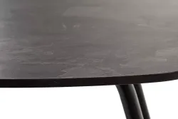 "Верона" журнальный столик из HPL 70х50, H40, каркас черный муар, цвет столешницы "серый гранит"