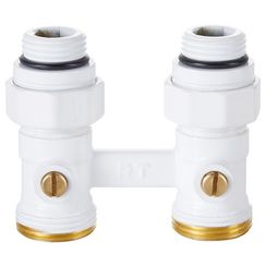 Узел нижнего подключения Royal Thermo прямой 1/2quot;х3/4quot; EK (белый)