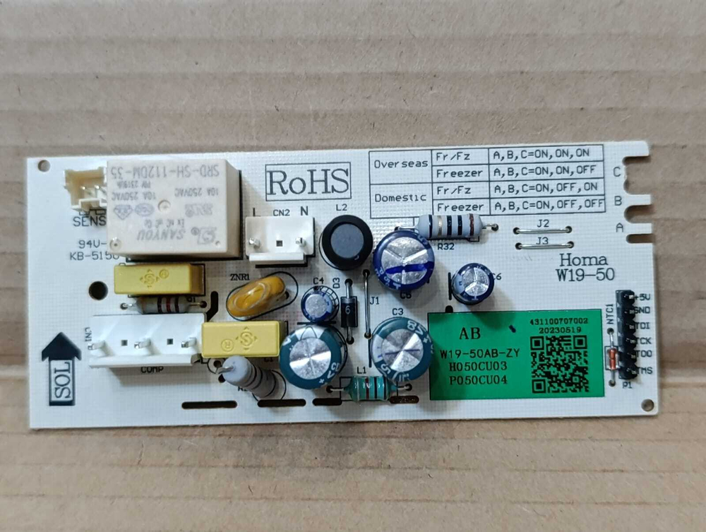 Плата W19-50AB-ZY для морозильной камеры Leran
