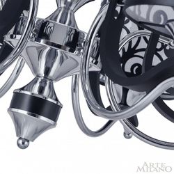 Подвесная люстра Arte Milano Florentia-4957 304957/6 Bk/Ni