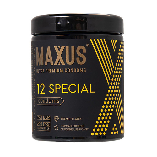 Презервативы с точками и рёбрами Maxus Special 12шт