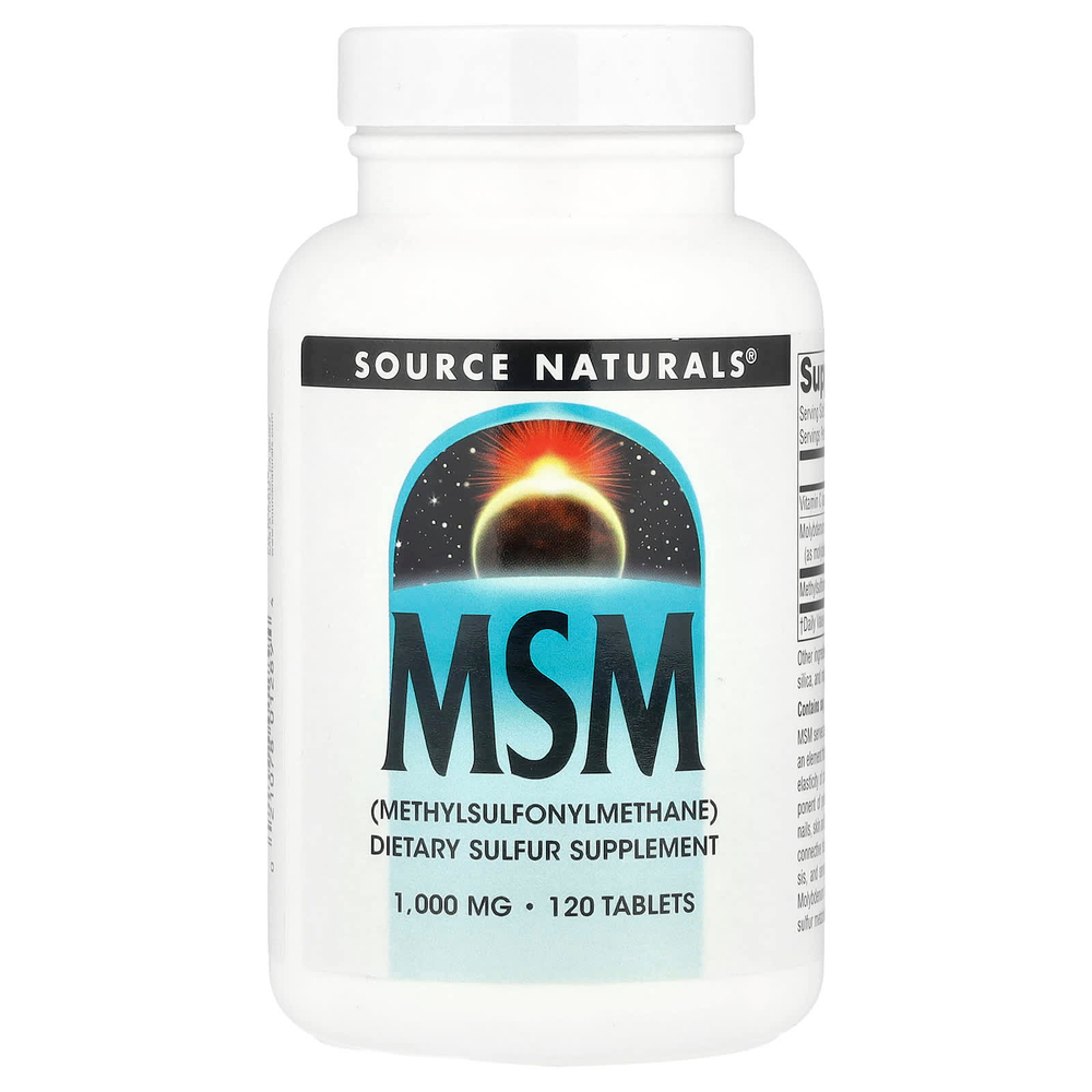 Source Naturals, МСМ, 120 таблеток