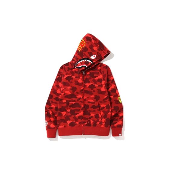 A BATHING APE Color Camo Shark Full Zip Hoodie PONR