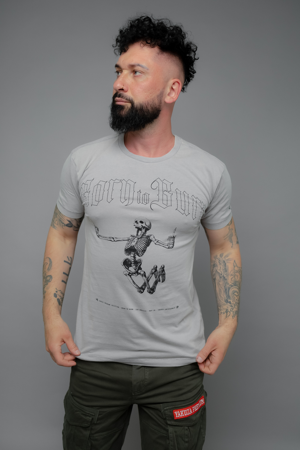 Футболка серая Yakuza Premium 3814
