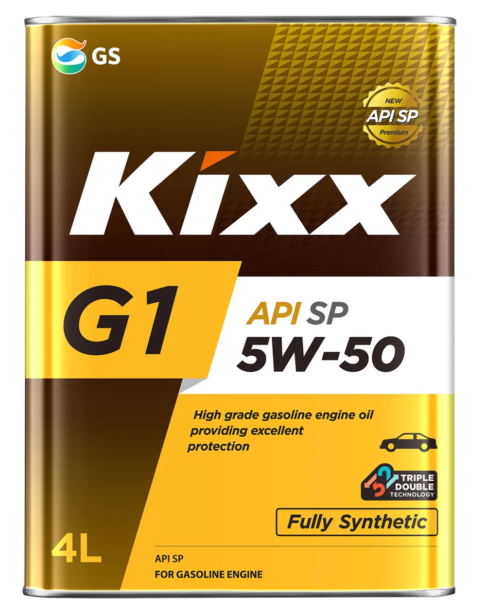 Моторное масло Kixx G1 5W-50, SP, синтетическое, 4 л