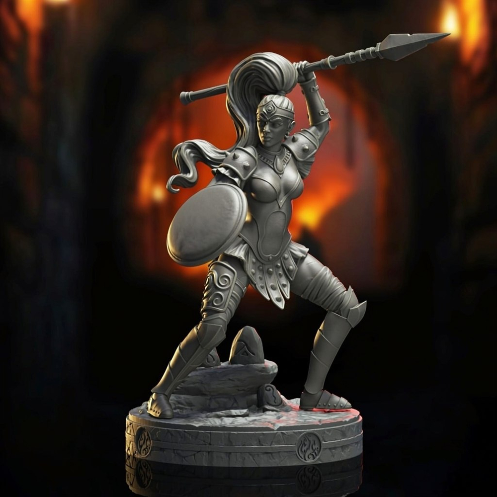 Амазонка Лариэль ДнД DnD миниатюры набор Catacombs of Anguish
