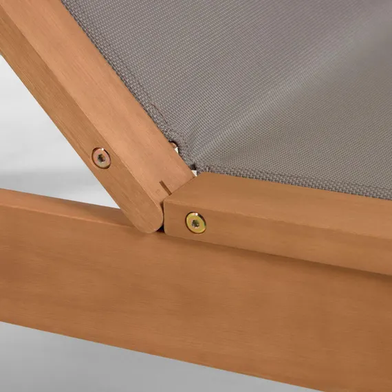 Шезлонг Caterin зеленый, массив эвкалипта